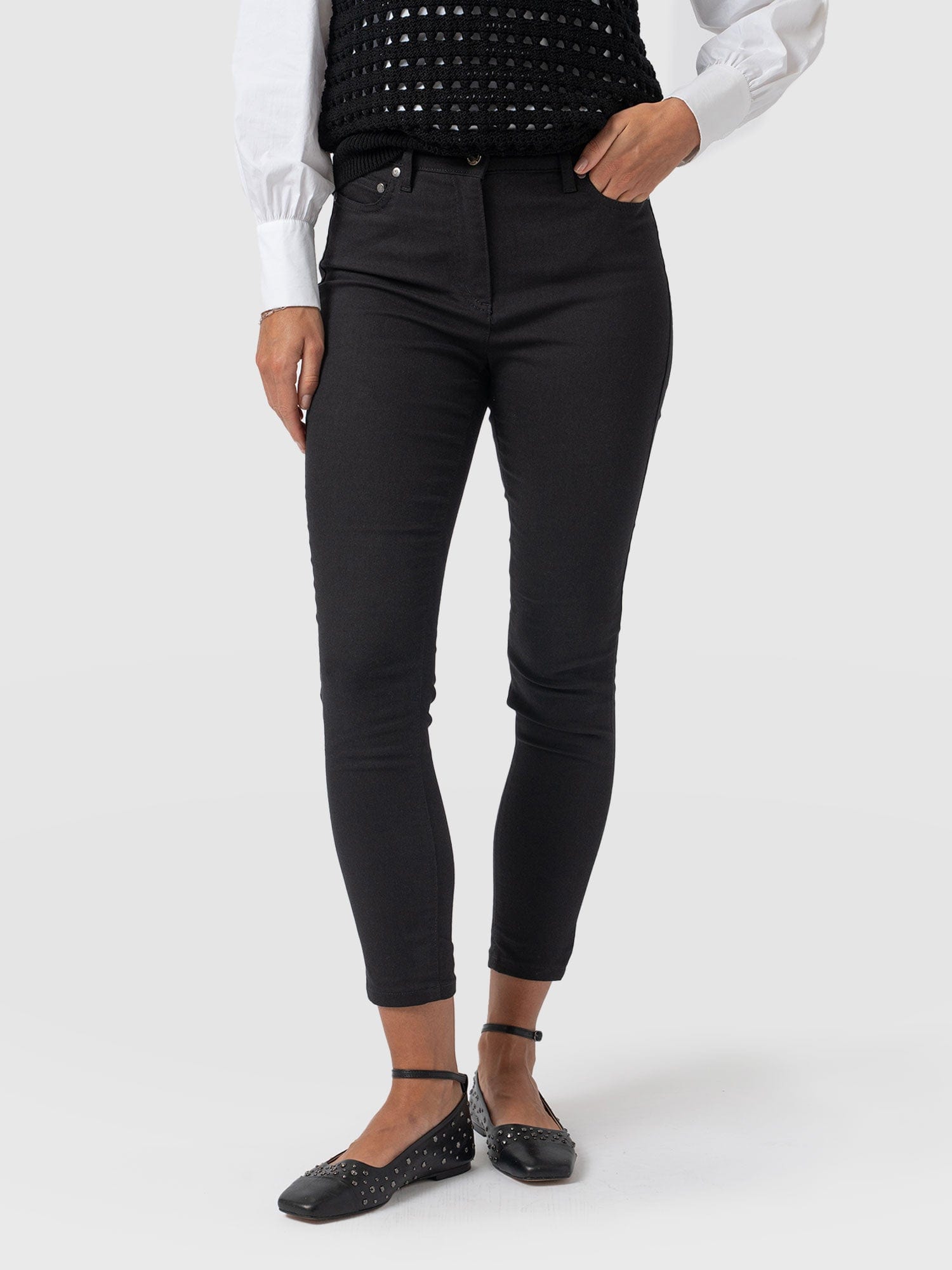 Maeva Skinny Pant - Black